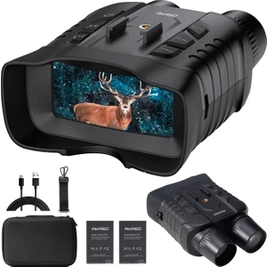 SEEMOR-200 4K Tam Renkli Video Kayıt Özellikli Gece Görüş Dürbünü, 3'' Ekran, Aı-Isp Teknolojisi ile 3280 Ft Görüntüleme ARALIĞI,16X Dijital Zoom, app kontrollü