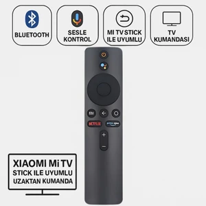 Xiaomi Mi Tv Stick Ile Uyumlu Uzaktan Kumanda, Android Tv Box Için Uzaktan Bluetooth Kumanda