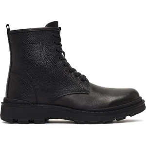 Erkek Siyah Bağcıklı Fermuarlı Deri Casual Bot 25WFD681114