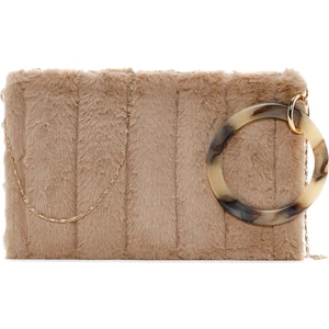 Kadın Bej Zincir Askılı Peluş Portföy Çanta 25WBD2208PH