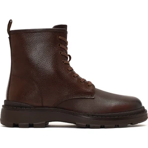 Erkek Kahverengi Bağcıklı Fermuarlı Deri Casual Bot 25WFD681114