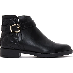 Kadın Siyah Fermuarlı Tokalı Bot 25WFE250218