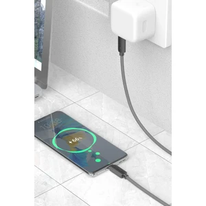 EC-188CC 1m 60W Hasırlı Type-C To Type-C Pd Hızlı Şarj Kablosu - Siyah