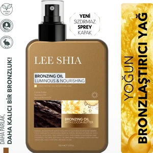 Lee Shia Yoğun Bronzlaştırıcı Yağ 150 ml Kakao ve Avokado Yağı ile Cilt Bakımı