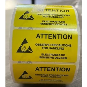 Esd Rulo Yapışkanlı Etiket Sticker BD-L023