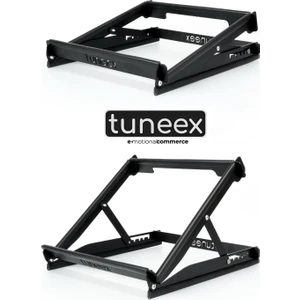 tuneex Çelik Laptop Standı Notebook Macbook Yükseltici Tüm Modellerle Uyumlu Altlık 5 Açılı Ayarlanabilir