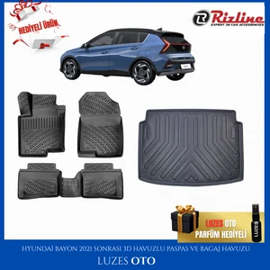 Hyundai Bayon 3D Havuzlu Paspas ve Bagaj Havuzu 2021-2022-2023-2024-2025