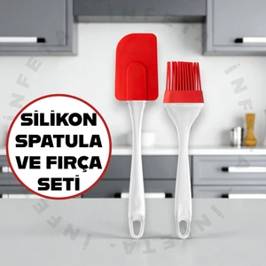 Silikon Yumurta Fırçası ve Spatula Seti