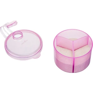 Baby Jem Pembe Toz Mama Kabı 3 Porsiyon Kapasite BPA İçermeyen Pratik Bebek Beslenme Gereci