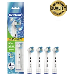 Whitening Pro Oral-B Uyumlu 4 Adet Yedek Başlık - Beyazlatma Teknolojisi & Premium Quality