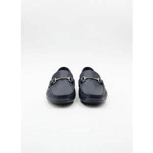 Erkek Deri Loafer Ayakkabı Lacivert