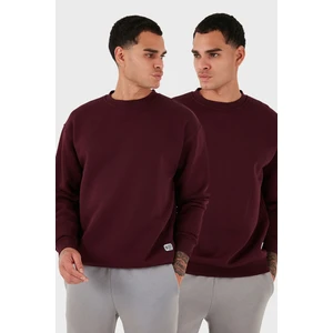 Regular Fit Bisiklet Yaka Şardonlu 2'li Paket Sweat Erkek SWEAT 5905255S2