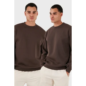 Regular Fit Bisiklet Yaka Şardonlu 2'li Paket Sweat Erkek SWEAT 5905255S2