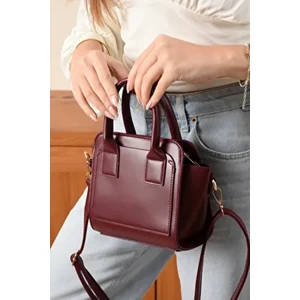 Kutu Üç Gözlü El ve Omuz Çantası