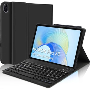 Honor Pad X9 11.5 Inç 2023 Uyumlu Klavyeli Tablet Kılıf Kablosuz Bluetooth Özellikli Kalem Tutuculu