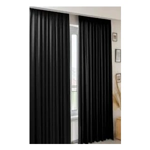 %100 Işık Geçirmez Blackout Siyah Pilesiz Perde