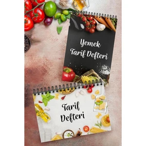 2'li Yemek Tarif Defteri Seti 100 Yaprak