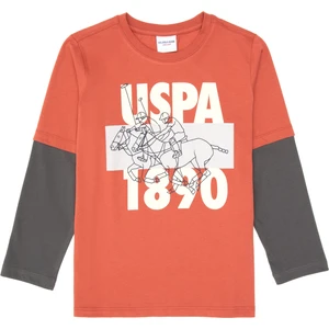 U.s. Polo Assn. Erkek Çocuk Gül Kurusu Sweatshirt 50316495-VR026