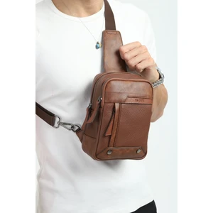 Erkek Siyah Çok Bölmeli Günlük Çapraz Askılı Omuz Çantası