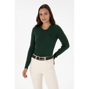 U.s. Polo Assn. Kadın Koyu Yeşil Kazak /triko 50313626-VR079