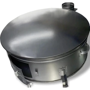 80 cm Ekmek Yufka Gözleme Bazlama Sobası Cift Saclı Soba Olarak Kullanım Ters Cevirip Et Kavurma