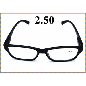 Unisex Kitap Okuma Gözlük& Bilgisayar Gözlüğü & Yakın Çalışma Gözlüğü ( 2.50 ) 1 Adet (Videolu Ürün)