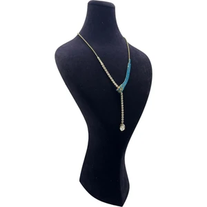 Süet Kumaş Lidya Manken Siyah Renk 42/20 cm Kolye Gerdanlık Takı Sergileme Mankeni