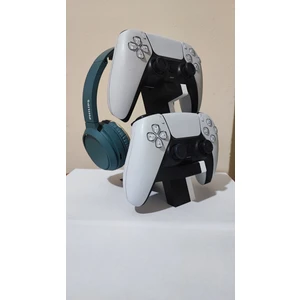 J&K Dizayn Gamepad ve Kulaklık Standı | Ps5 Ps4 Xbox Pc Uyumlu | 3D Baskı Masaüstü Düzenleyici Tutucu