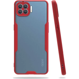 Oppo Reno 4 Lite Kılıf Ecrz Parfe Kapak-Kırmızı