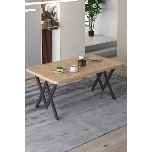 Parla Mutfak Yemek Masası W Metal Ayak 70X110 Mutfak Yemek Masası