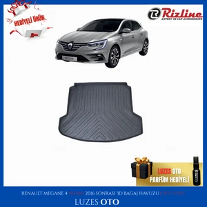Renault Megane 4 Sedan 3D Bagaj Havuzu (Çift Cepli) 2023 Model Uyumlu