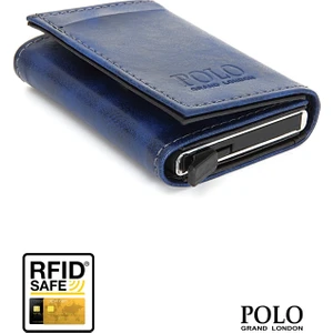 Orijinal Otomatik Mekanizmalı Kutulu Rfid Korumalı Hırsızlık Engelleyici Para & Kartlıklı Cüzdan