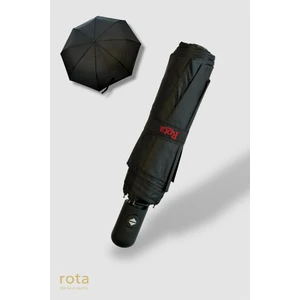 Tam Otomatik 8 Telli Dayanıklı Fiber Tel Şemsiye - RT-3020M - Düz Siyah