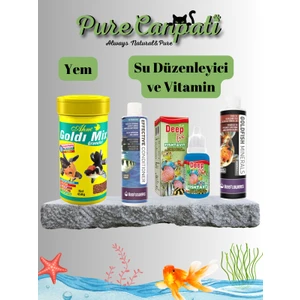 Purecanpati Japon Balığı Yem,mineral,vitamin,su Düzenleyici Seti