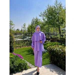 Pelerinli Tunik Takım