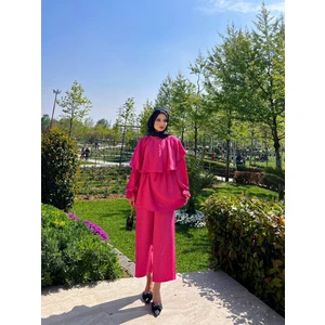 Pelerinli Tunik Takım