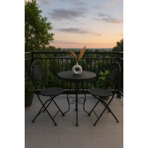 Ferforje Katlanabilir Balkon-Bahçe-Ev Masa Sandalye Takımı