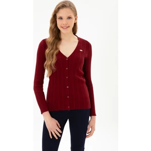 U.s. Polo Assn. Kadın Bordo Hırka (Triko) 50313580-VR014