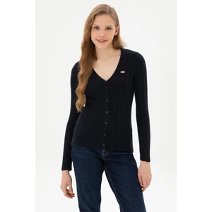 U.s. Polo Assn. Kadın Lacivert Hırka (Triko) 50313580-VR033