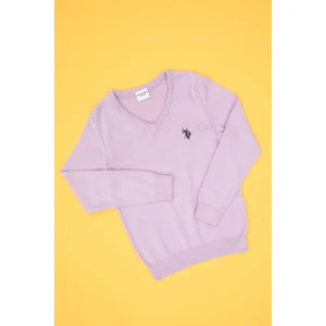 U.s. Polo Assn. Kız Çocuk Lila Kazak /triko 50316777-VR034