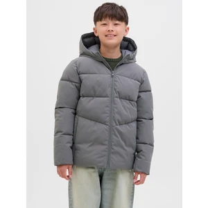 Jack Jones Jjglobal Puffer Jacket Jnr Çocuk Gri Mont 12283847-05
