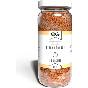 OG Natural Organik Havuçlu Bebek Çorbası Karışımı 180 g – 6 Ay+, Mercimek ve Pirinç ile Lif ve Protein Desteği