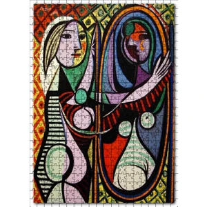 Girl Before A Mirror, 1932 By Pablo Picasso 120 Parça Puzzle Yapboz Mdf (Ahşap)