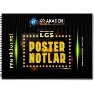 KR Akademi LGS 8. Sınıf Fen Bilimleri Poster Notları Seti – MEB Müfredatına Uygun, Spiral Ciltli ve Görsel Destekli Eğitim Kaynağı