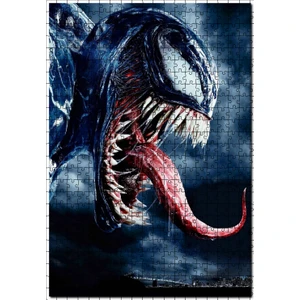 Venom Filmi Avengers Örümcek Adam 120 Parça Puzzle Yapboz Mdf (Ahşap)