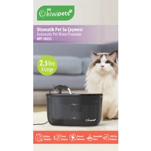 Kiwipets Otomatik Kedi Köpek Su Pınarı Su Çeşmesi Ultra Sessiz Su Şelalesi KPF-10555