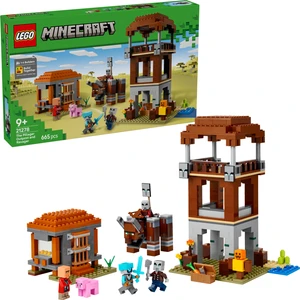 LEGO® Minecraft® Yağmacı Karakolu ve Çapulcu 21278 - 9 Yaş ve Üzeri Çocuklar Için Oyuncak Yapım Seti (665 Parça)