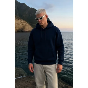 Erkek Kapüşonlu Cepli Içi Polarlı Sweatshirt
