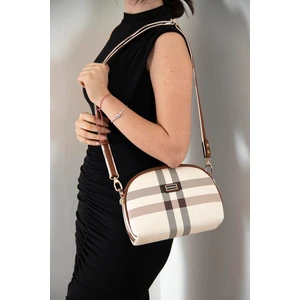 Silver Polo Silver & Polo Krem - Taba SP765 Kadın Çapraz Çanta