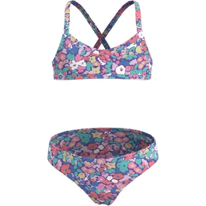 Olaian Çocuk Yuvarlak Yaka Bikini Takımı - Çok Renkli - Çiçek Desenli - BONI